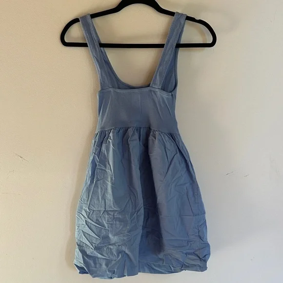 Zara Light Blue Ribbed Top - Picture 3 of 6